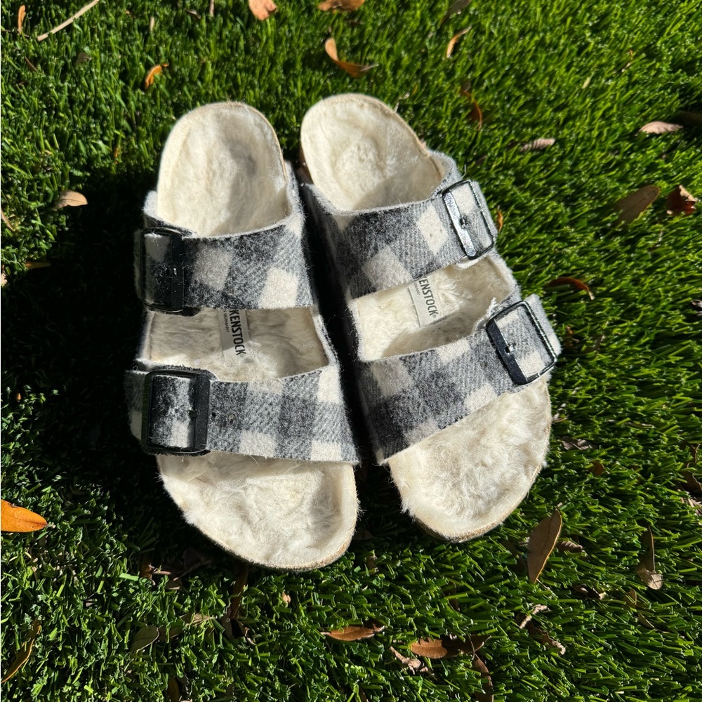 Plaid Arizona Birkenstocks